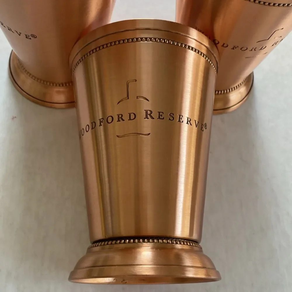 WOODFORD RESERVE Pure Copper Mint Julep Glass (3 glasses)